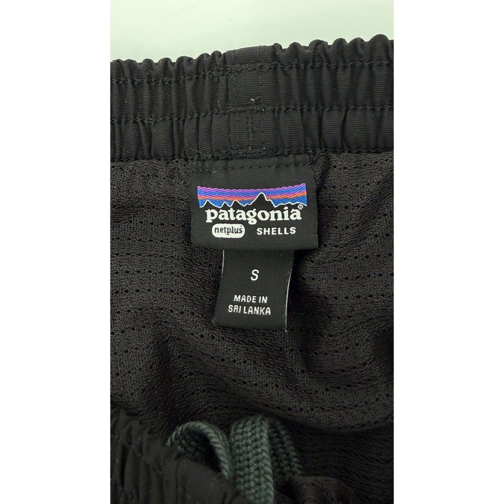 Patagonia Baggies Shorts Mens Small Black NetPlus Recycled Nylon 5 Inch Inseam - Picture 3 of 9